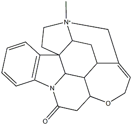 17-methyl-9-oxo-12-oxa-8-aza-17-azoniaheptacyclo[15.5.2.0~1,18~.0~2,7~.0~8,22~.0~11,21~.0~15,20~]tetracosa-2,4,6,14-tetraene Struktur