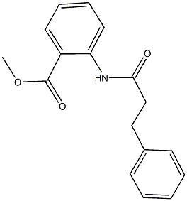 methyl 2-[(3-phenylpropanoyl)amino]benzoate Struktur