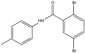 2,5-dibromo-N-(4-methylphenyl)benzamide Struktur