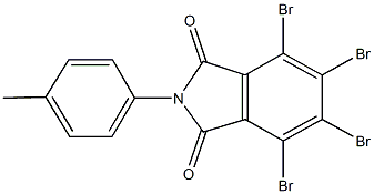 4,5,6,7-tetrabromo-2-(4-methylphenyl)-1H-isoindole-1,3(2H)-dione Struktur