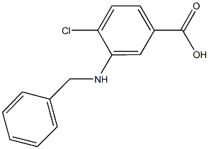 3-(benzylamino)-4-chlorobenzoic acid Struktur