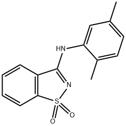 N-(2,5-dimethylphenyl)-N-(1,1-dioxido-1,2-benzisothiazol-3-yl)amine Struktur