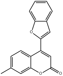 4-(1-benzofuran-2-yl)-7-methyl-2H-chromen-2-one Struktur