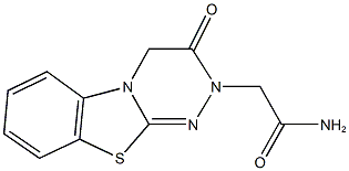 2-(3-oxo-3,4-dihydro-2H-[1,2,4]triazino[3,4-b][1,3]benzothiazol-2-yl)acetamide Struktur