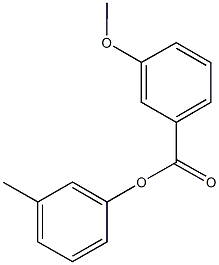 3-methylphenyl 3-methoxybenzoate Struktur