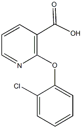 2-(2-chlorophenoxy)nicotinic acid Struktur