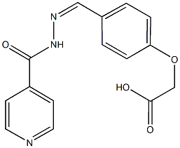 [4-(2-isonicotinoylcarbohydrazonoyl)phenoxy]acetic acid Struktur