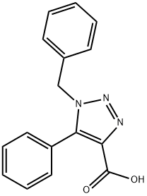 1-benzyl-5-phenyl-1H-1,2,3-triazole-4-carboxylic acid Struktur