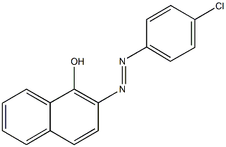 2-[(4-chlorophenyl)diazenyl]-1-naphthol Struktur