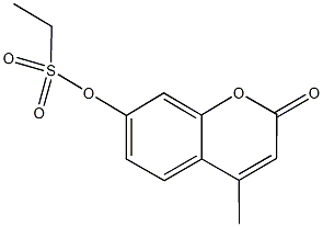 4-methyl-2-oxo-2H-chromen-7-yl ethanesulfonate Struktur