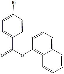 1-naphthyl 4-bromobenzoate Struktur