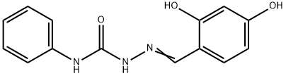 2,4-dihydroxybenzaldehyde N-phenylsemicarbazone Struktur