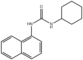 N-cyclohexyl-N'-(1-naphthyl)urea Struktur