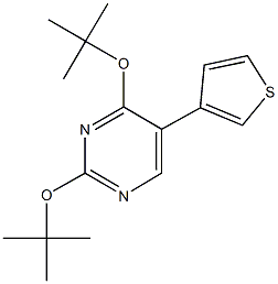 2,4-ditert-butoxy-5-(3-thienyl)pyrimidine Struktur