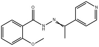 2-methoxy-N'-[1-(4-pyridinyl)ethylidene]benzohydrazide Struktur