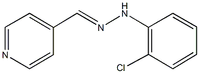 isonicotinaldehyde (2-chlorophenyl)hydrazone Struktur