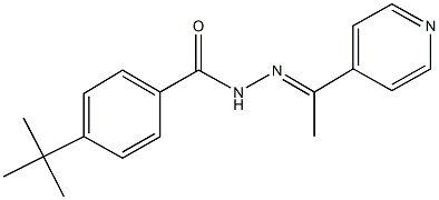 4-tert-butyl-N'-[1-(4-pyridinyl)ethylidene]benzohydrazide Struktur