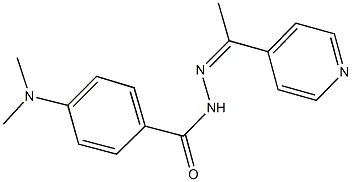 4-(dimethylamino)-N'-[1-(4-pyridinyl)ethylidene]benzohydrazide Struktur