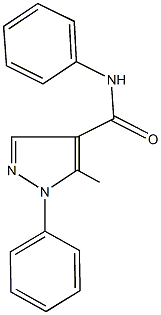 5-methyl-N,1-diphenyl-1H-pyrazole-4-carboxamide Struktur