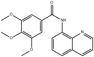 3,4,5-trimethoxy-N-(8-quinolinyl)benzamide Struktur