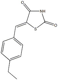 5-(4-ethylbenzylidene)-1,3-thiazolidine-2,4-dione Struktur