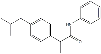 2-(4-isobutylphenyl)-N-phenylpropanamide Struktur