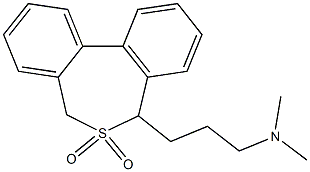 3-(6,6-dioxido-5,7-dihydrodibenzo[c,e]thiepin-5-yl)-N,N-dimethyl-1-propanamine Struktur