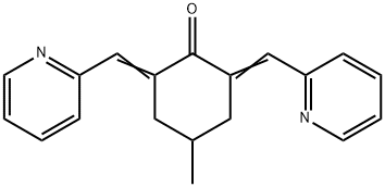 4-methyl-2,6-bis(2-pyridinylmethylene)cyclohexanone Struktur