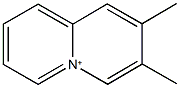 2,3-dimethylquinolizinium Struktur