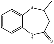 2-methyl-2,3-dihydro-1,5-benzothiazepine-4(5H)-thione Struktur