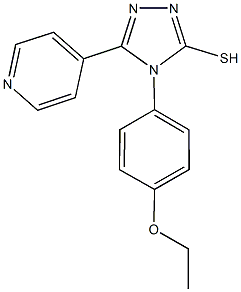 4-(4-ethoxyphenyl)-5-(4-pyridinyl)-4H-1,2,4-triazole-3-thiol Struktur