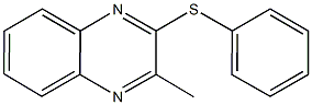 3-methyl-2-quinoxalinyl phenyl sulfide Struktur