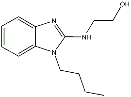 2-[(1-butyl-1H-benzimidazol-2-yl)amino]ethanol Struktur