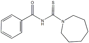 N-(1-azepanylcarbothioyl)benzamide Struktur