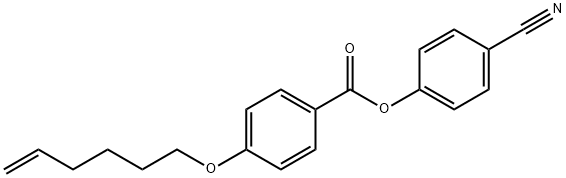 4-cyanophenyl 4-(5-hexenyloxy)benzoate Struktur