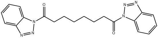 1-[8-(1H-1,2,3-benzotriazol-1-yl)-8-oxooctanoyl]-1H-1,2,3-benzotriazole Struktur