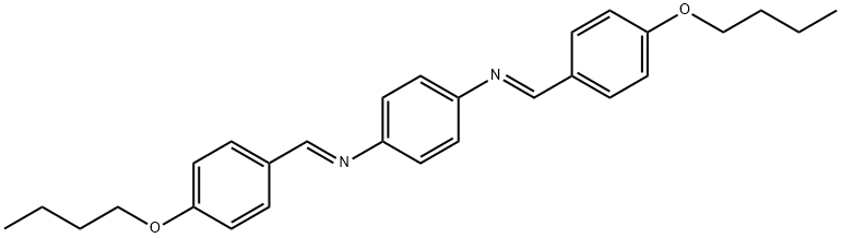 N-(4-butoxybenzylidene)-N-{4-[(4-butoxybenzylidene)amino]phenyl}amine Struktur