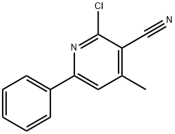 2-chloro-4-methyl-6-phenylnicotinonitrile Struktur