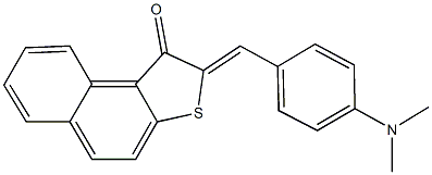 2-[4-(dimethylamino)benzylidene]naphtho[2,1-b]thiophen-1(2H)-one Struktur