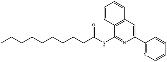 N-[3-(2-pyridinyl)-1-isoquinolinyl]decanamide Struktur