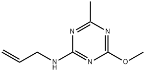 N-allyl-N-(4-methoxy-6-methyl-1,3,5-triazin-2-yl)amine Struktur