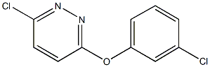 3-chloro-6-(3-chlorophenoxy)pyridazine Struktur