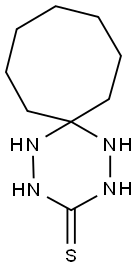 1,2,4,5-tetraazaspiro[5.7]tridecane-3-thione Struktur