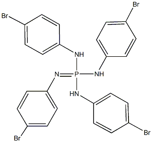 N,N',N'',N'''-terakis(4-bromophenyl)phosphorimidic triamide Struktur