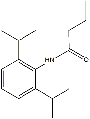 N-(2,6-diisopropylphenyl)butanamide Struktur