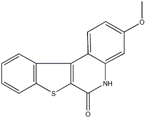 3-methoxy[1]benzothieno[2,3-c]quinolin-6(5H)-one Struktur