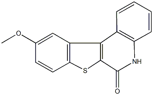 10-methoxy[1]benzothieno[2,3-c]quinolin-6(5H)-one Struktur