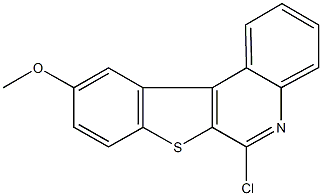 6-chloro-10-methoxy[1]benzothieno[2,3-c]quinoline Struktur