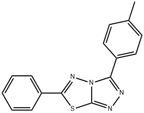 3-(4-methylphenyl)-6-phenyl[1,2,4]triazolo[3,4-b][1,3,4]thiadiazole Struktur