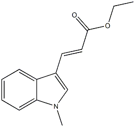 ethyl 3-(1-methyl-1H-indol-3-yl)acrylate Struktur